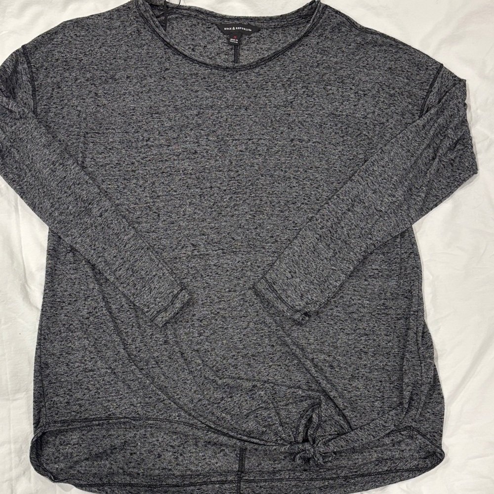 Rock & Republic Charcoal Long Sleeve Top